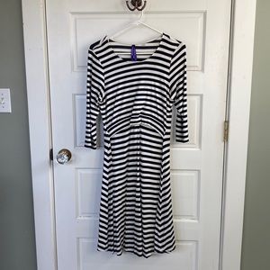 Seraphine Striped Maternity and Nursing Dress